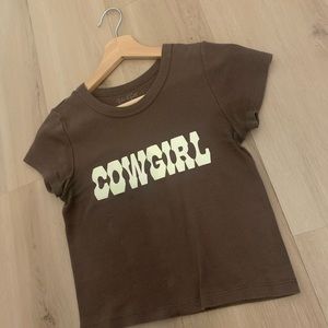 Brandy Melville cowgirl crop top